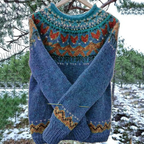 Damen Langarm Winter Warm Pullover | Rundhalsausschnitt
