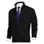 Herren Reißverschluss Winter Strickjacke | Langarm