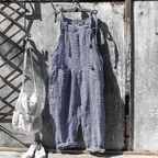 Damen Entspannter Passform Gestreifter Jumpsuit | Ärmellos