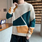 Herren Rundhalsausschnitt Gestrickt Pullover | Warm