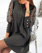 Jaromira | Schwarz Festliches Kleid Damen | Lang