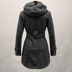 Warme Langer Wintermantel Damen | Taillengürtel