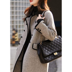 Damen Lange Winter Trench Mantel | Langarm