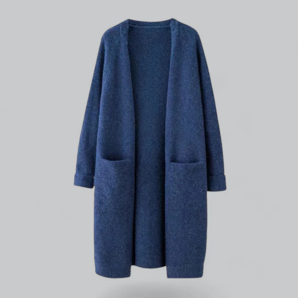 Damen Lange Strick Warme Strickjacke | Winter