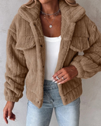 Damen Warmer Teddymantel | Gemütlich
