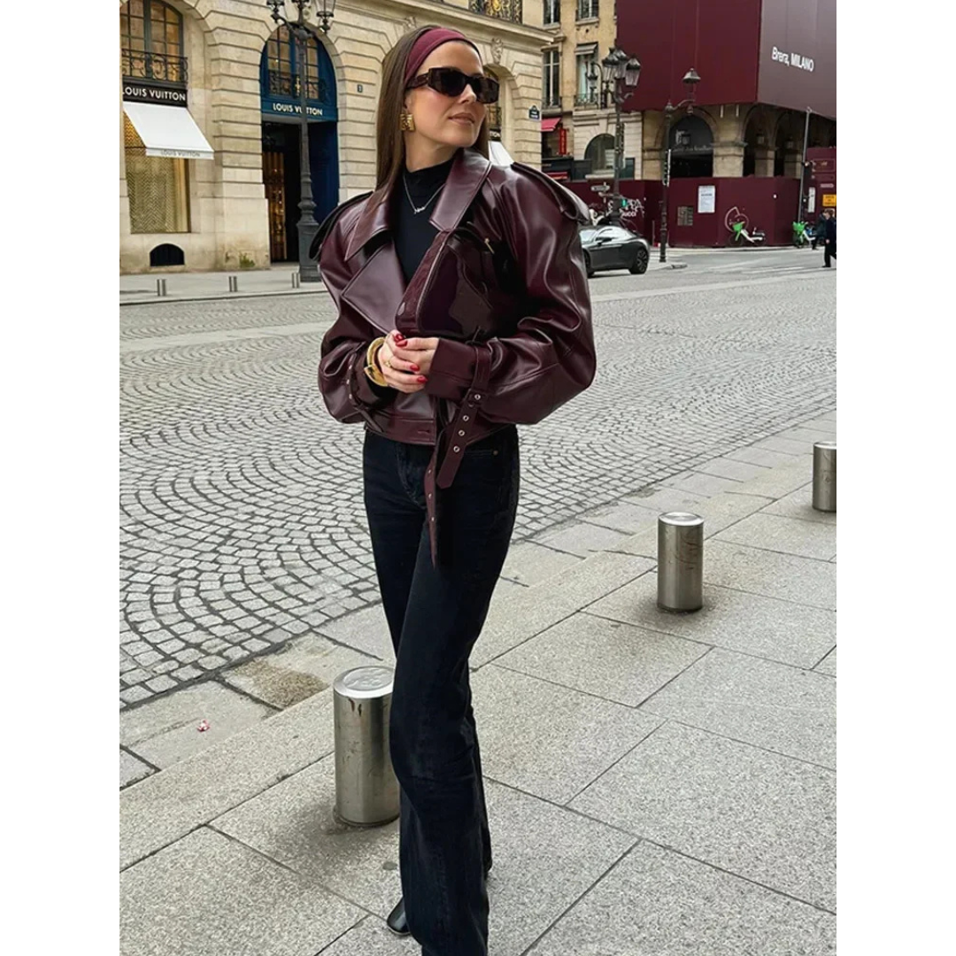 Isabeliaona | Damen Warme Langarmjacke | Kurzarm 