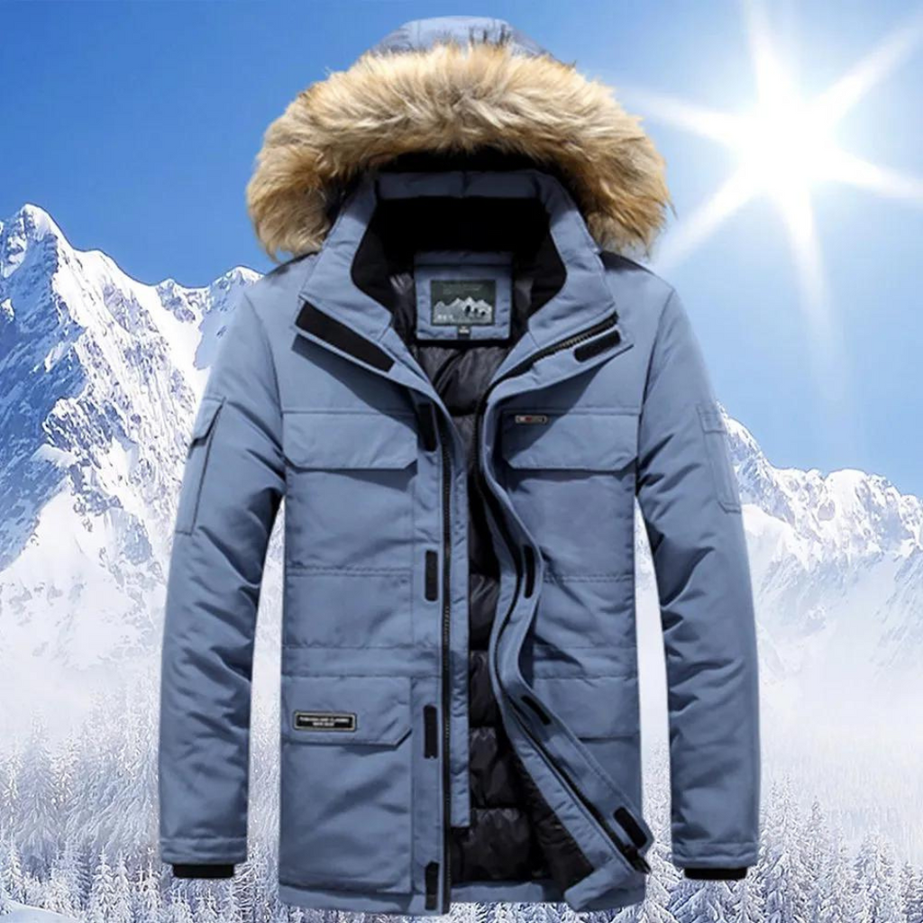 Berndia | Herren Stylischer Winter Parka Jacke | Warm
