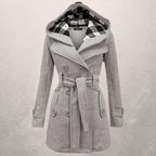 Warme Langer Wintermantel Damen | Taillengürtel