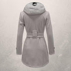 Warme Langer Wintermantel Damen | Taillengürtel