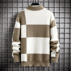 Herren Rundhalsausschnitt Winter Warm Pullover | Langarm
