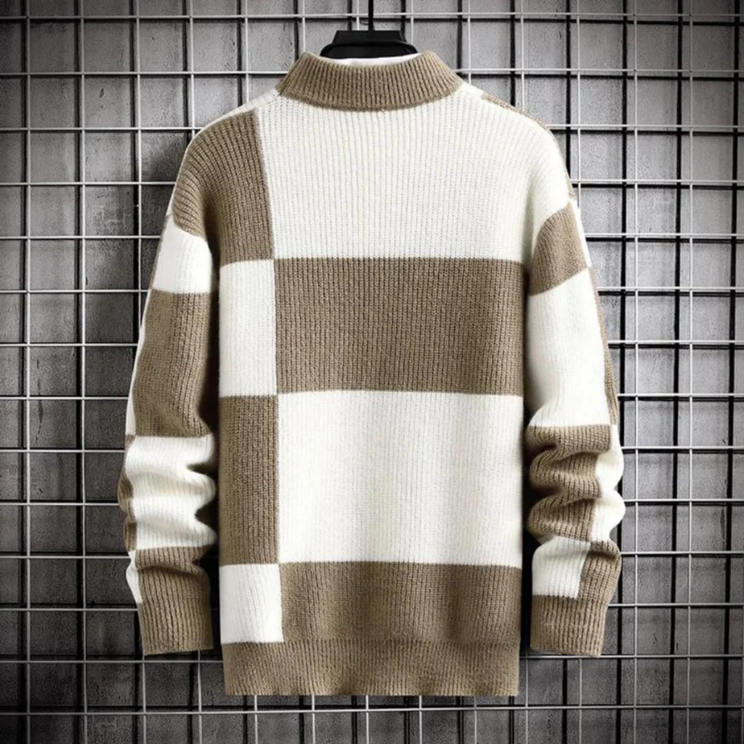 Herren Rundhalsausschnitt Winter Warm Pullover | Langarm