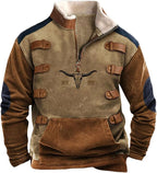 Herren Halbem Reißverschluss Winterpullover | Langarm