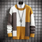 Herren Strick Warm Rundhalsausschnitt Pullover | Langarm