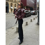 Isabeliaona | Damen Warme Langarmjacke | Kurzarm 