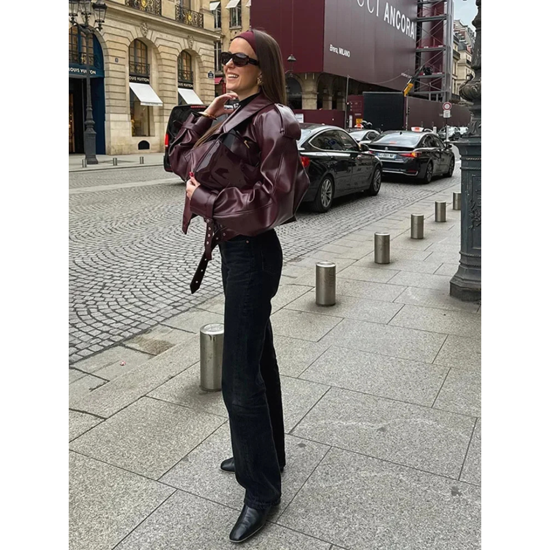 Isabeliaona | Damen Warme Langarmjacke | Kurzarm 