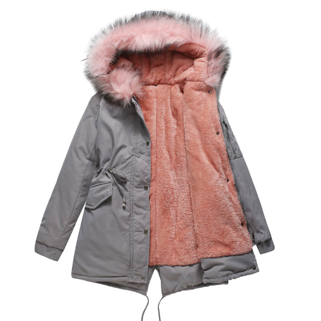 Damen Kapuze Winter Parka Jacke | Warm