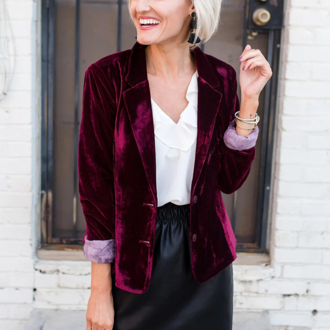 Damen Moderner Warmer Blazer | Winter