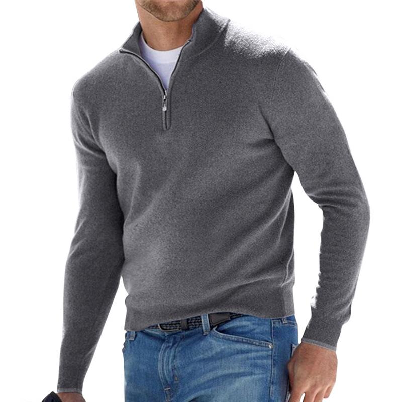 Arnulf | Pullover Herren mit Reißverschluss | Warm