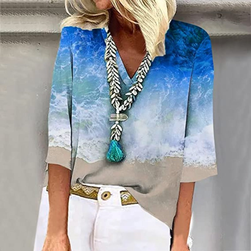 Brittley | Moderne mehrfarbige Bluse für Damen