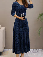 Sophiena | Festliches Langes Abendkleid Damen | Langarm