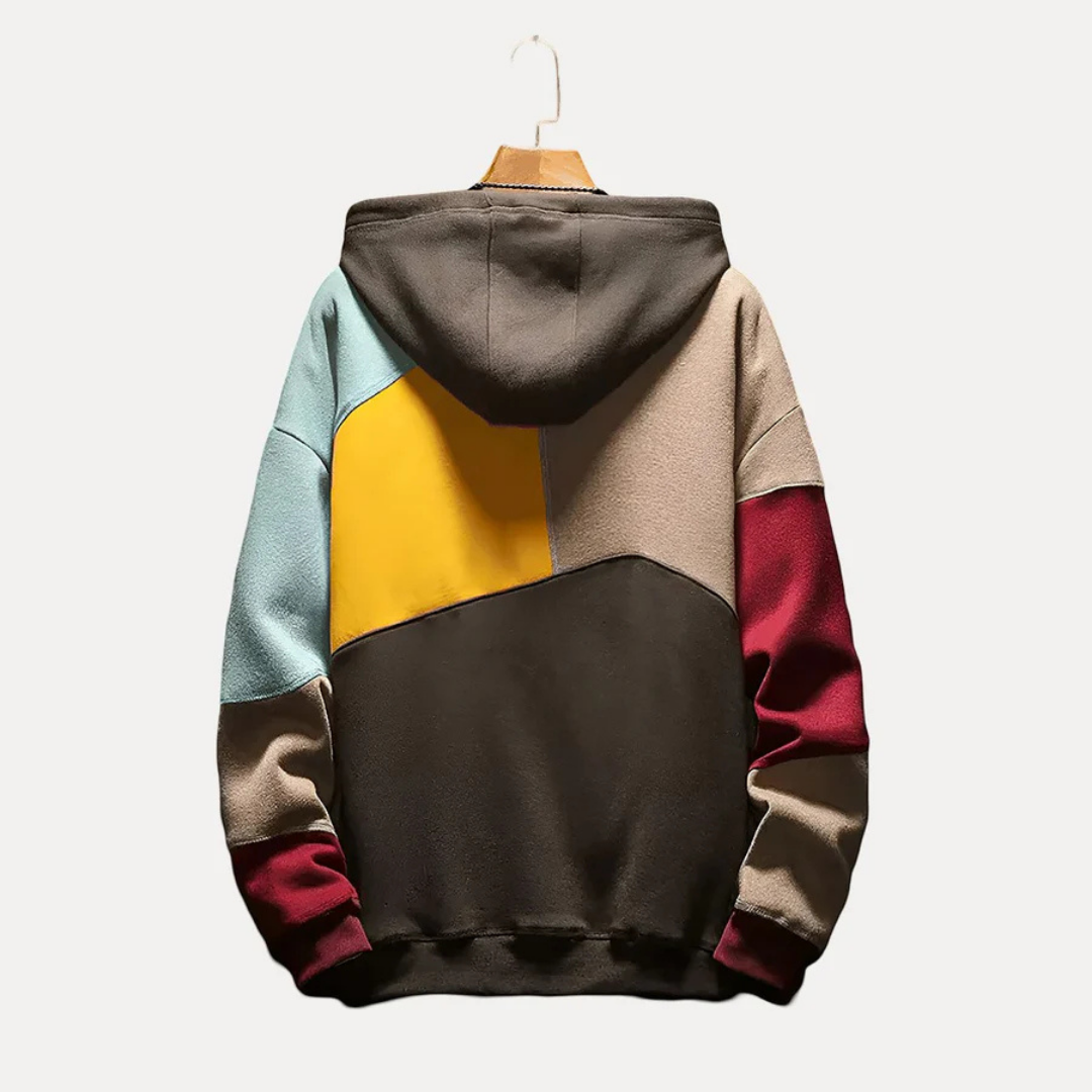 Herren bedruckter Strick Langarm Kapuzenpulli | Winter