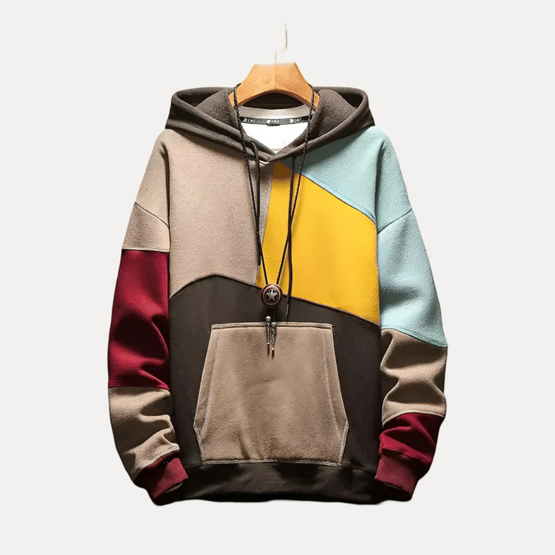 Herren bedruckter Strick Langarm Kapuzenpulli | Winter