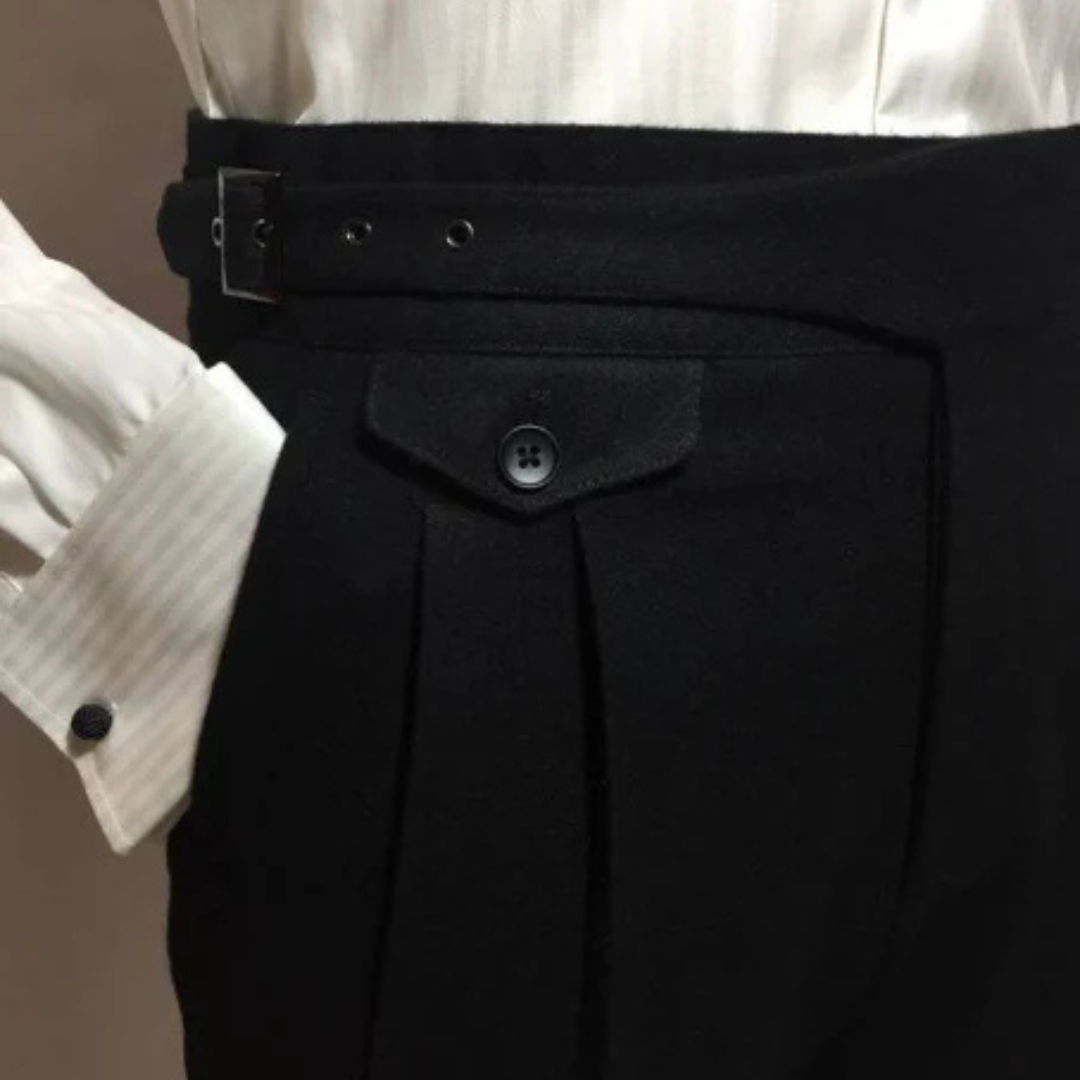 Emelianem | Herren Stylische Plissee Hose | Bequem