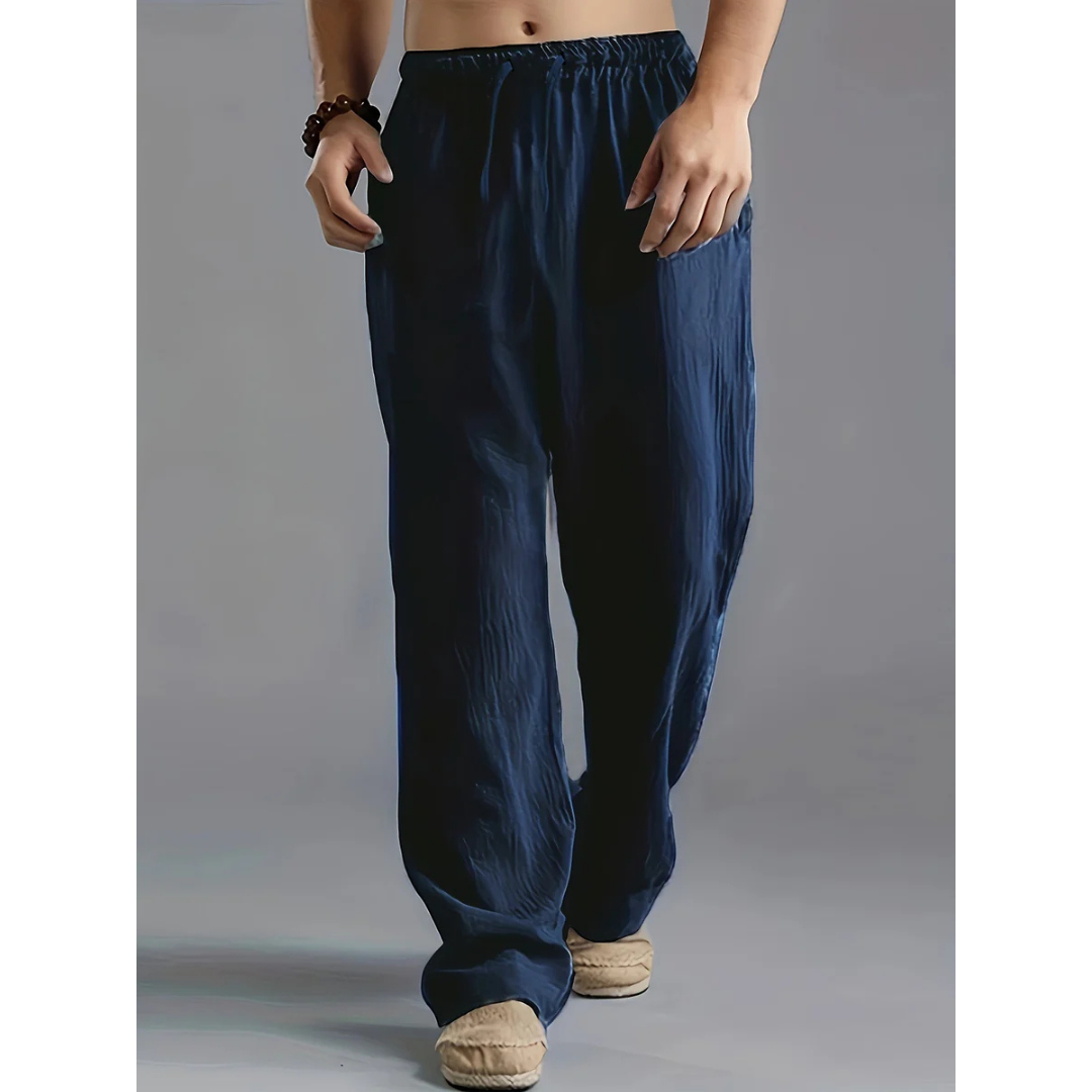 Herren Entspannte Passform Lounge Hose | Weites Bein