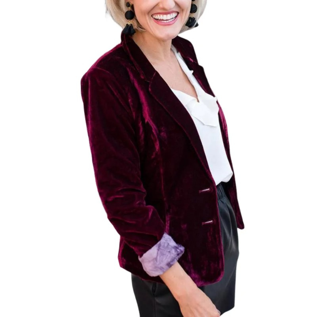 Damen Moderner Warmer Blazer | Winter