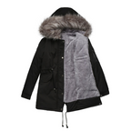 Damen Kapuze Winter Parka Jacke | Warm