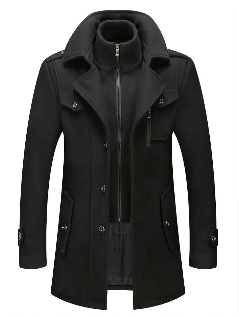 Garricke | Herren Doppelkragen Mantel | Warm