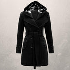 Warme Langer Wintermantel Damen | Taillengürtel