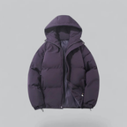 Unisex Puffer Kurze Kapuzenjacke | Reißverschluss