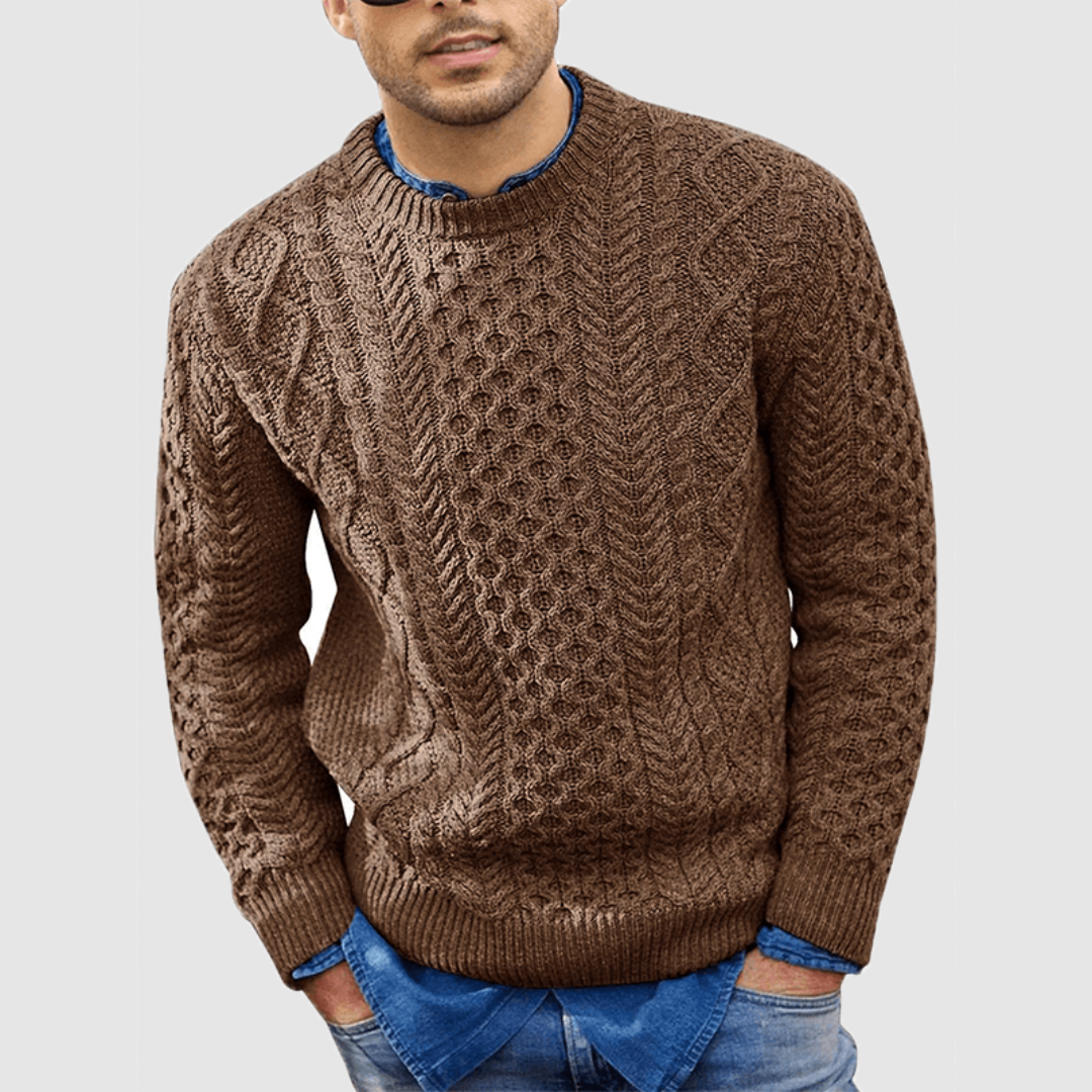 Herren Strick Langarm Pullover | Warm