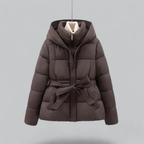 Winter Daunenjacke Damen mit Gürtel | Warm