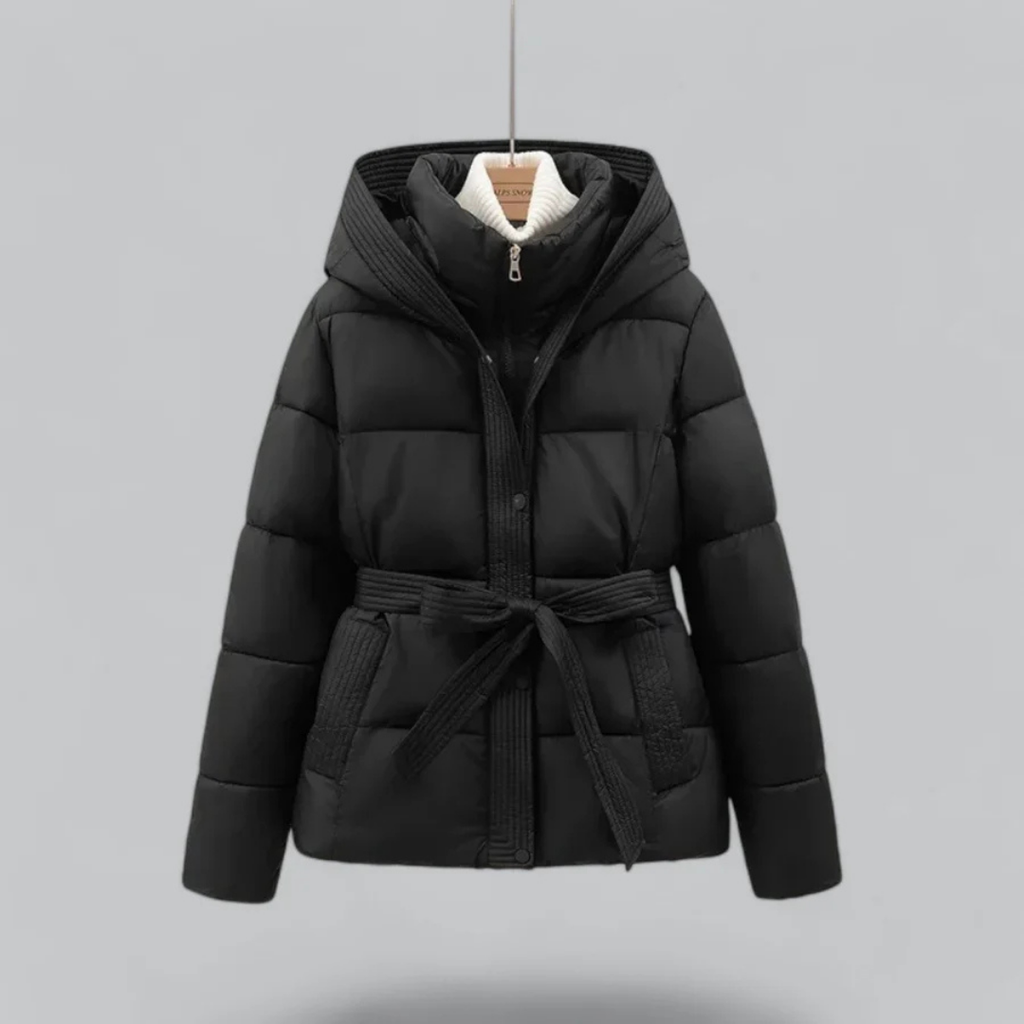 Winter Daunenjacke Damen mit Gürtel | Warm
