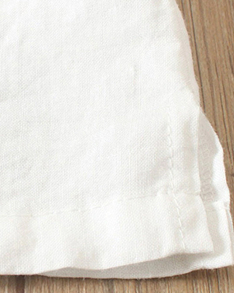 Kelly | Einfarbiges Kurzarm-Bluse mit Rundhalsausschnitt
