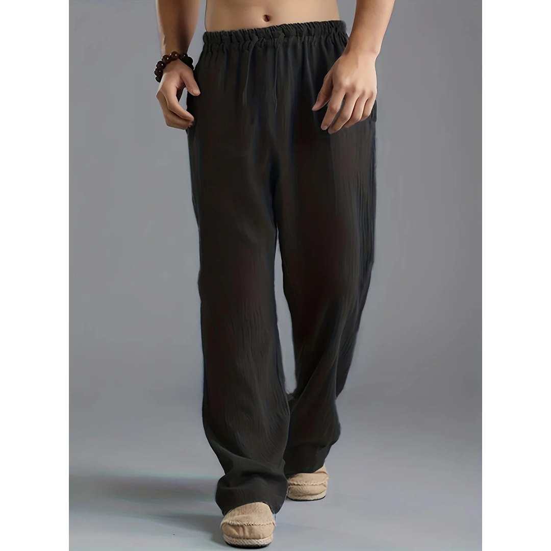 Herren Entspannte Passform Lounge Hose | Weites Bein