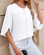 Lidia | Modernes Halbarm-Top für Damen