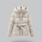 Winter Daunenjacke Damen mit Gürtel | Warm