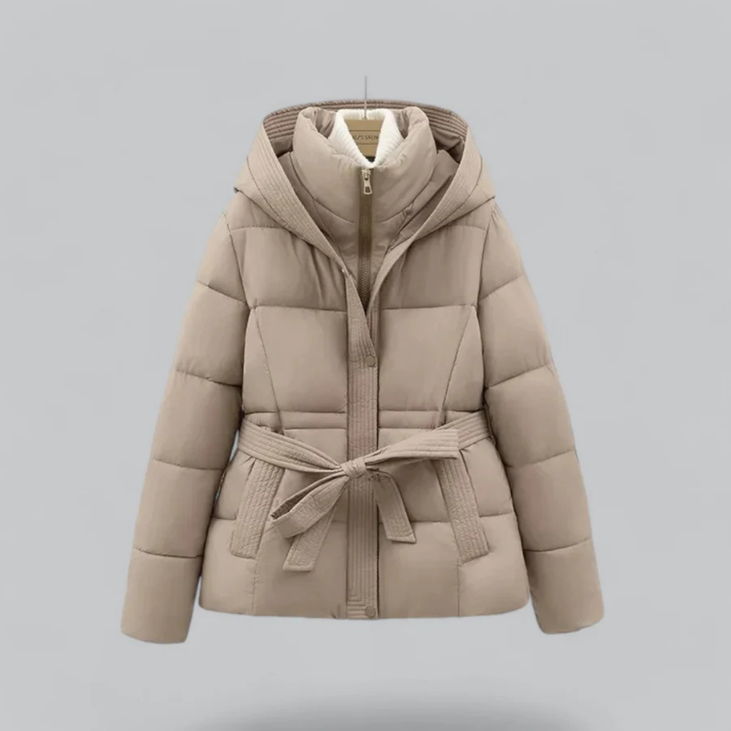 Winter Daunenjacke Damen mit Gürtel | Warm