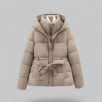 Winter Daunenjacke Damen mit Gürtel | Warm