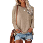 Jaxony | Rundhalsausschnitt Langarm Damen T-Shirt