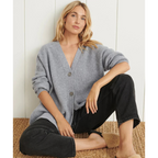 Araceli | Damen Lange Strickjacke | Warm