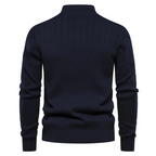 Herren Halber Reißverschluss Strickpullover | Langarm