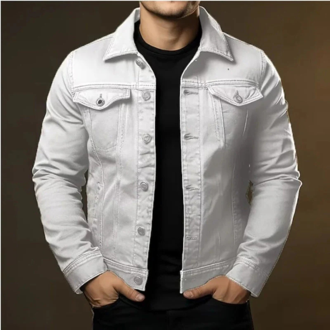 Ribone | Herren Knopf Daunen Hemd Jacke | Winter