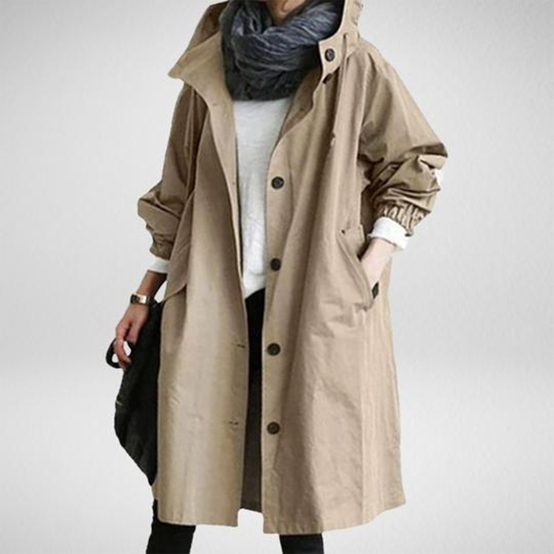 Damen Lange Regenjacke | Vielseitig