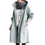 Damen Lange Regenjacke | Vielseitig