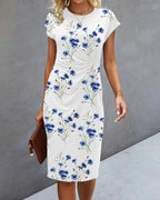 Regin | Damen Maxikleid | Weiß