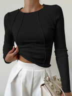 Delian | Basic Oberteil Damen | Slim-Fit